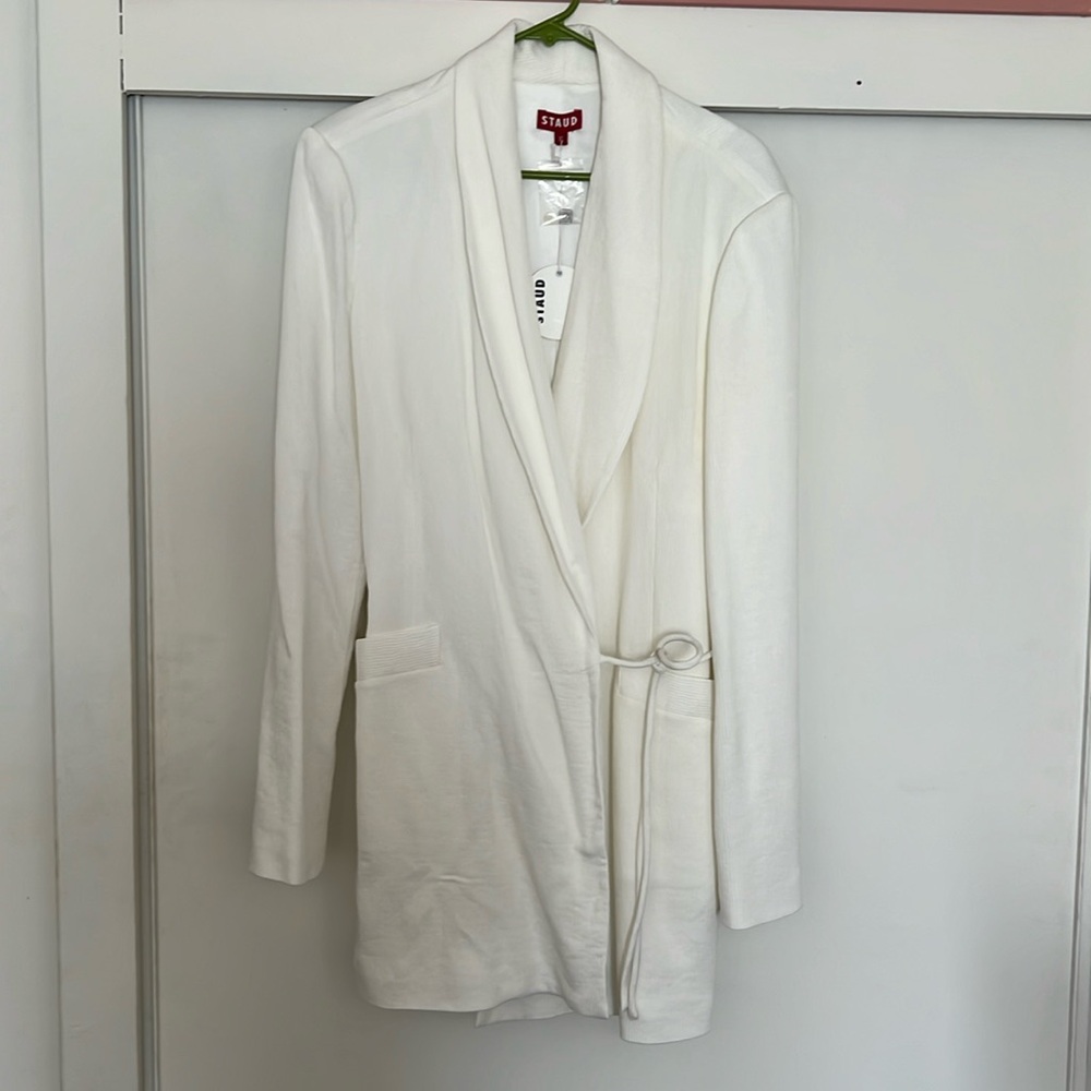 Staud Everly Blazer wrap mini dress